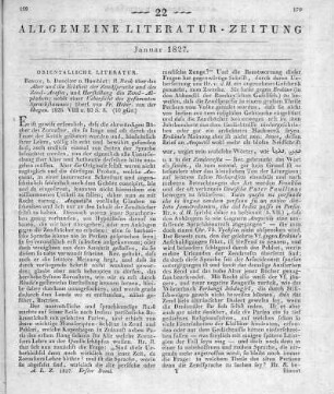 Rask, R. K.: Über das Alter und die Echtheit der Zend-Sprache und des Zend-Avesta und Herstellung des Zend-Alphabets. Übersetzt v. F. H. von der Hagen. Berlin: Duncker & Humblot 1826