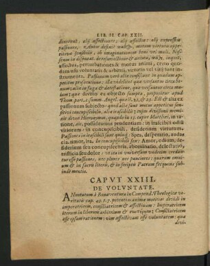 Caput XXIII. De Voluntate.