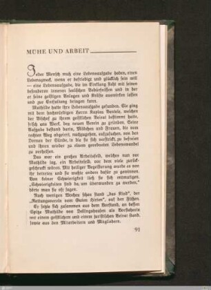 Mühe und Arbeit