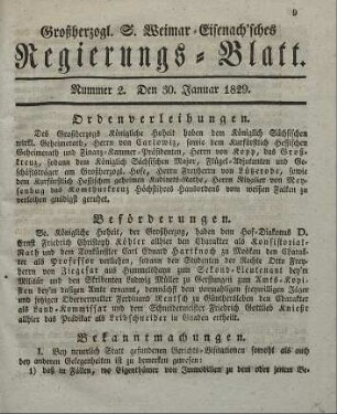 Nr. 2 : 30. Januar 1829