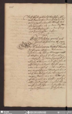 106. Regis Valdislai genereal und special Confirmation Ao. 1492.