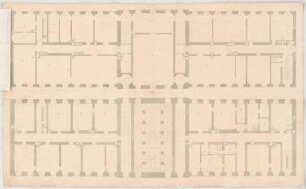 Fischer, Carl von; München; Marstall und Pagerie - 2. Variante - Pagerie (Grundriss)