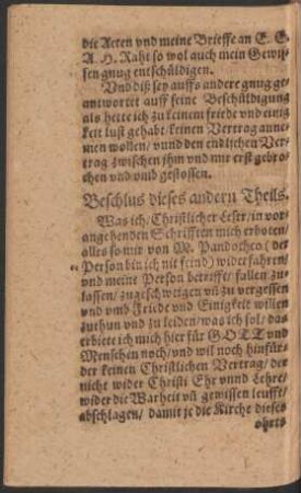 Beschlus dieses andern Theils.