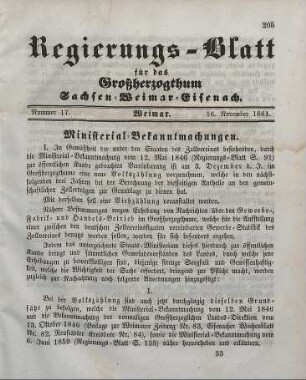 Nr. 17 : 16. November 1861