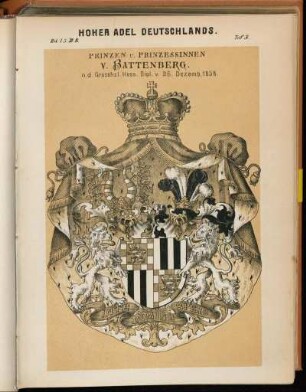 Taf. 3. Prinzen u. Prinzessinnen v. Battenberg.