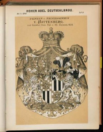 Taf. 3. Prinzen u. Prinzessinnen v. Battenberg.