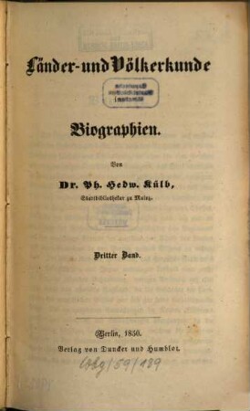 Länder- und Völkerkunde in Biographien, 3