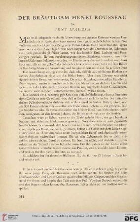 10: Der Bräutigam Henri Rousseau