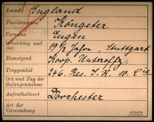 Köngeter, Eugen - König, Georg