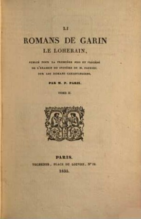 Li romans de Garin le Loherain. 2