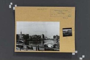 Mühlendammschleuse. Berlin, Mitte, Rolandufer/Fischerinsel