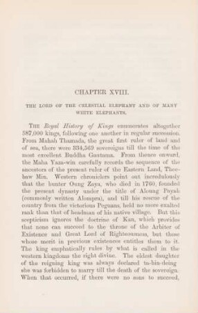 Chapter XVIII. The lord of the celestial, elephant and of many white elephants