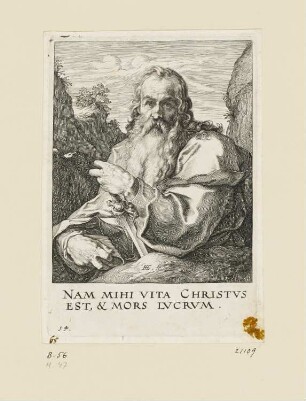 Heiliger Paulus, Blatt 14 der Folge "Christus, die zwölf Apostel und der heilige Paul"
