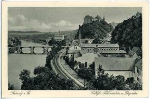 Leisnig. Schloss Mildenstein und Tragnitz