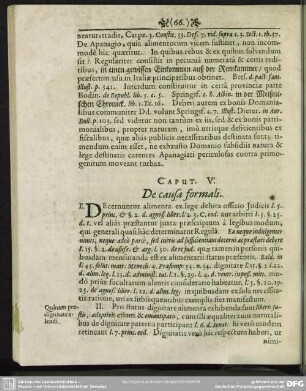 Caput V. De causa formali