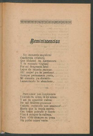 Reminiscencias