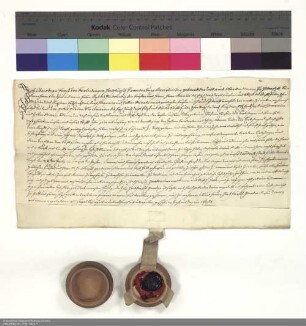 Revers Christian Ernsts von Berlichingen bezüglich der Belehnung mit zwei Vorwerken in Milz und weiteren im Einzelnen aufgeführten Lehen durch Amand [von Buseck], Abt von Fulda