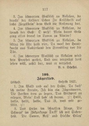 109. Jägerlied