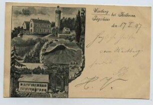 Mehrbildkarte, 2 Motive: Wartberg, Jägerhaus