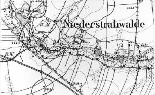 Strahwalde. Meßtischblatt, Sekt. Löbau, 1884