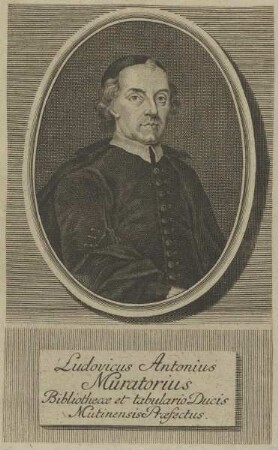 Bildnis des Ludovicus Antonius Muratorius