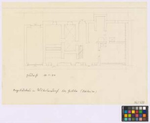 Wilhelmsdorf (Landkreis Goldberg): Umgebindehaus. Haupthaus (Grundriss)