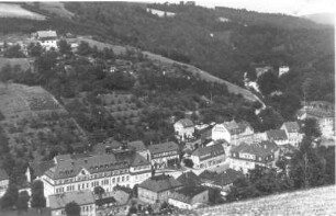 Glashütte. Stadtzentrum mit Uhrenmuseum