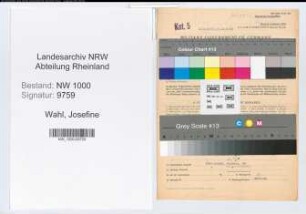 Entnazifizierung Josefine Wahl, geb. 31.05.1922 (Kaufm.Angestellte)