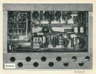 Fernseher, Ansicht von unten ohne Gehäuse; Foto 1954