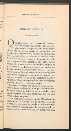 Cosas viejas : Los serenos