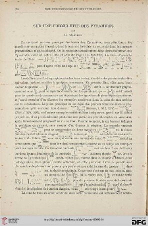 21: Sur une formulette des pyramides