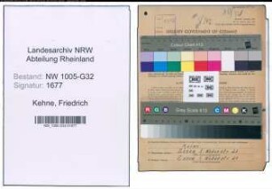 Entnazifizierung Friedrich Kehne , geb. 25.07.1896 (Hausmeister)