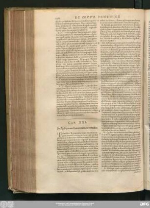 Cap. XXI. De Episcoporum Romanorum autoritatibus.