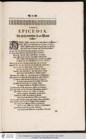 Sequuntur EPICEDIA.
