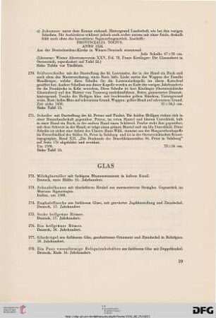 Glas (Nr. 272-315)