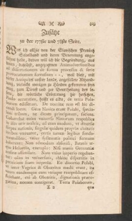Zusätze zu der 177ste und 78ste Seite.