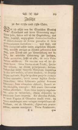 Zusätze zu der 177ste und 78ste Seite.