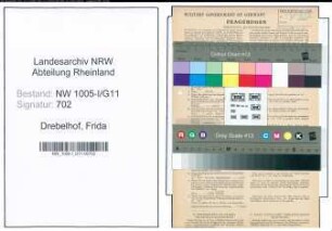 Entnazifizierung Frida Drebelhof , geb. 12.12.1888 (Gastwirtin)