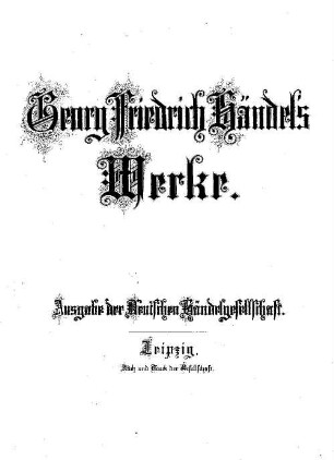 Georg Friedrich Händel's Werke, 25. Dettinger Te Deum