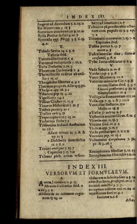 Index III. Verborum Et Formularum.