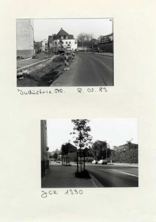 Umbau der B239 vorher - nachher. Kreuzung Wotanstraße, Industriestraße