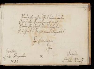 Eintrag (Sprottau, 01.12.1833) von Ottilie Wünsch