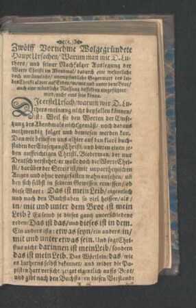 Die erste Ursach