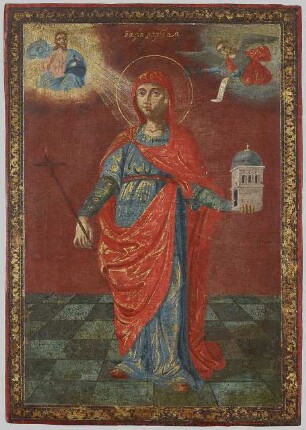 Ölgemälde, St. Barbara