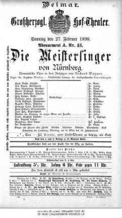 Die Meistersinger von Nürnberg