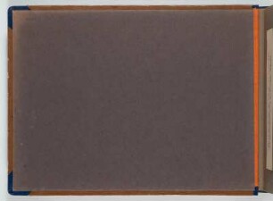 Innenseite Vorderdeckel. Anpappblatt : Fotoalbum zum Rennsport in der DDR ab 1951. Kartoneinband mit Kordelbindung; 24,5 x 35 x 2 cm (1951). Dresden: SLUB/DF 2017.D.39