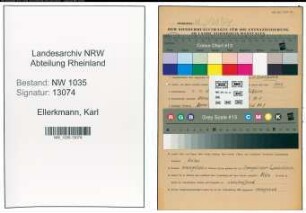 Entnazifizierung Karl Ellerkmann , geb. 04.12.1896 (Lohnbuchhalter)