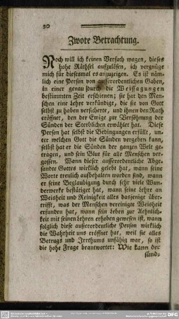 Zwote Betrachtung