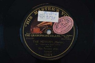 The Messiah : Air: "I know that my Redeemer liveth" / (Handel)