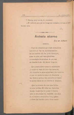 Anhelo eterno : En un álbum - Inédita